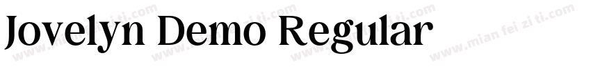 Jovelyn Demo Regular字体转换